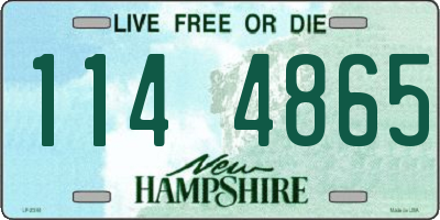 NH license plate 1144865