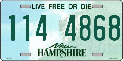 NH license plate 1144868