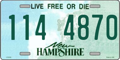 NH license plate 1144870