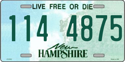 NH license plate 1144875
