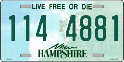 NH license plate 1144881