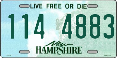NH license plate 1144883