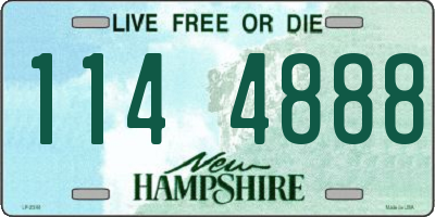 NH license plate 1144888