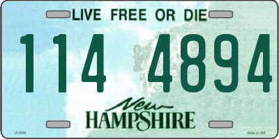 NH license plate 1144894