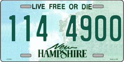 NH license plate 1144900