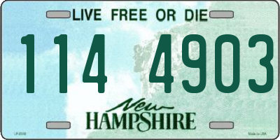 NH license plate 1144903
