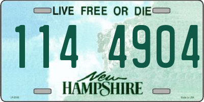 NH license plate 1144904