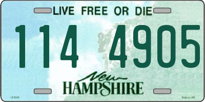 NH license plate 1144905