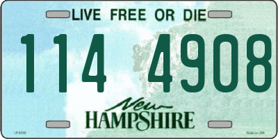 NH license plate 1144908