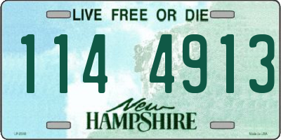 NH license plate 1144913