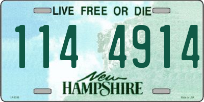 NH license plate 1144914