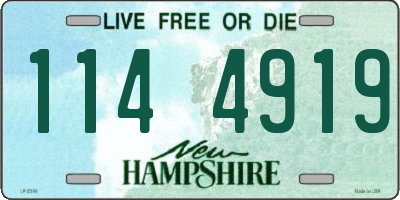 NH license plate 1144919
