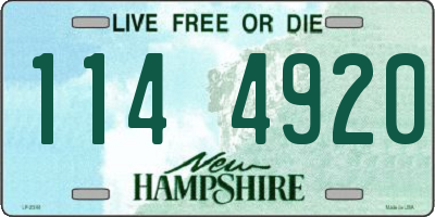 NH license plate 1144920