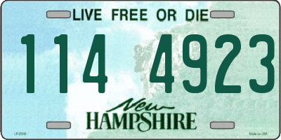 NH license plate 1144923
