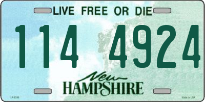 NH license plate 1144924