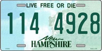 NH license plate 1144928