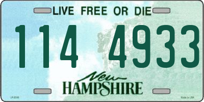 NH license plate 1144933