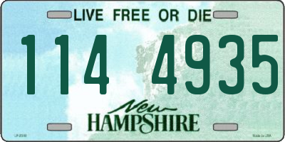 NH license plate 1144935