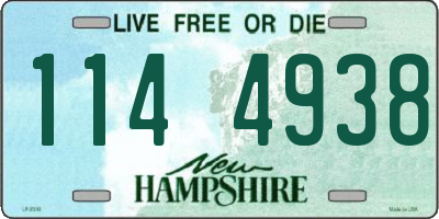 NH license plate 1144938