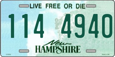 NH license plate 1144940