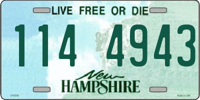 NH license plate 1144943