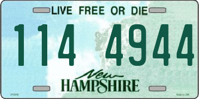 NH license plate 1144944