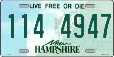 NH license plate 1144947