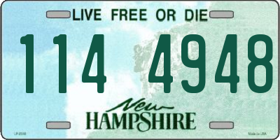 NH license plate 1144948