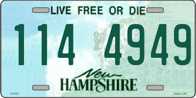 NH license plate 1144949