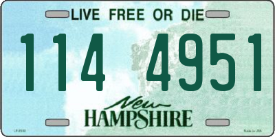 NH license plate 1144951