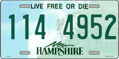 NH license plate 1144952