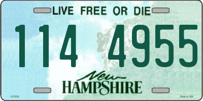 NH license plate 1144955