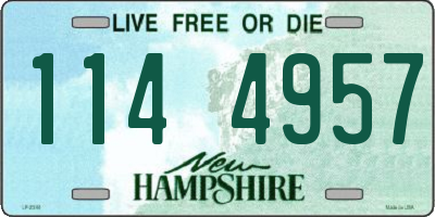 NH license plate 1144957