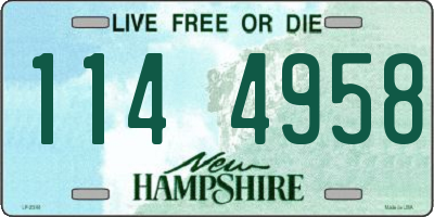 NH license plate 1144958