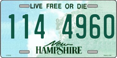 NH license plate 1144960