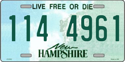 NH license plate 1144961