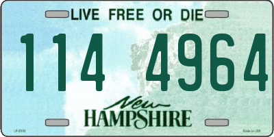 NH license plate 1144964