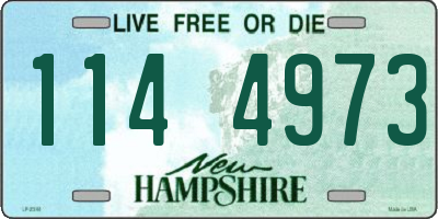 NH license plate 1144973