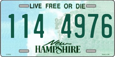 NH license plate 1144976
