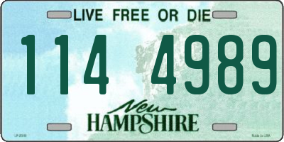 NH license plate 1144989