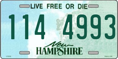 NH license plate 1144993