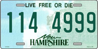NH license plate 1144999