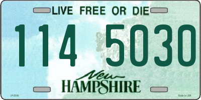 NH license plate 1145030