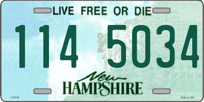 NH license plate 1145034