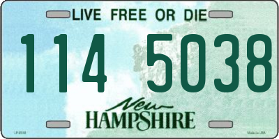 NH license plate 1145038
