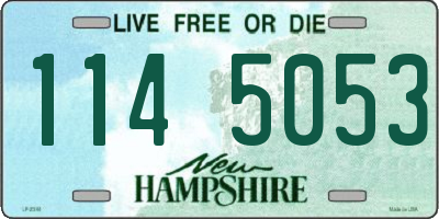 NH license plate 1145053