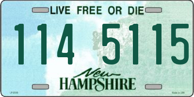 NH license plate 1145115