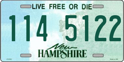 NH license plate 1145122