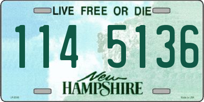 NH license plate 1145136