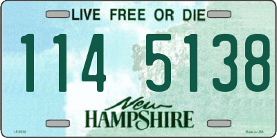 NH license plate 1145138